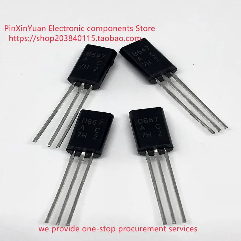 New 2SB647 2SD667 Audio low power transistor B647/ D667 TO92L In stock