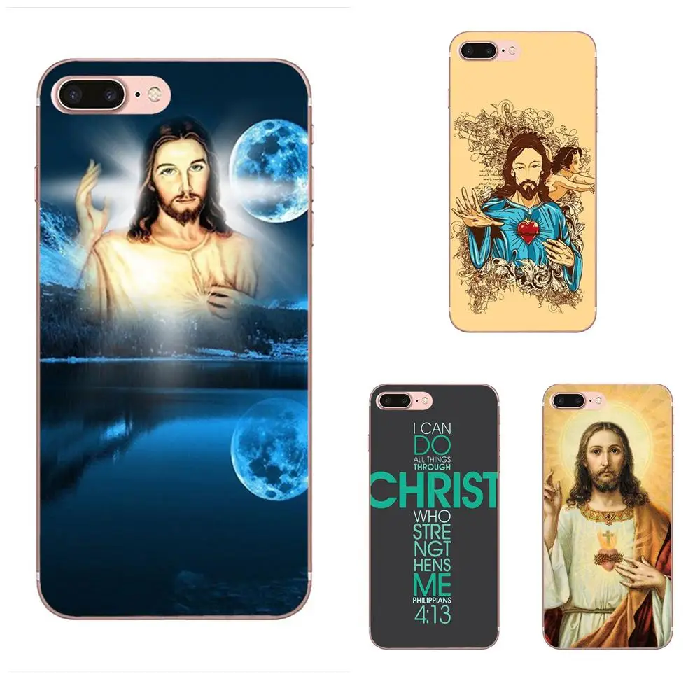 High Quality Soft Back For iPhone SE2020 11 Plus Pro X XS Max XR 8 7 6S SE 4S 5 5C 5S Bible Philippians Jesus Christ | Мобильные