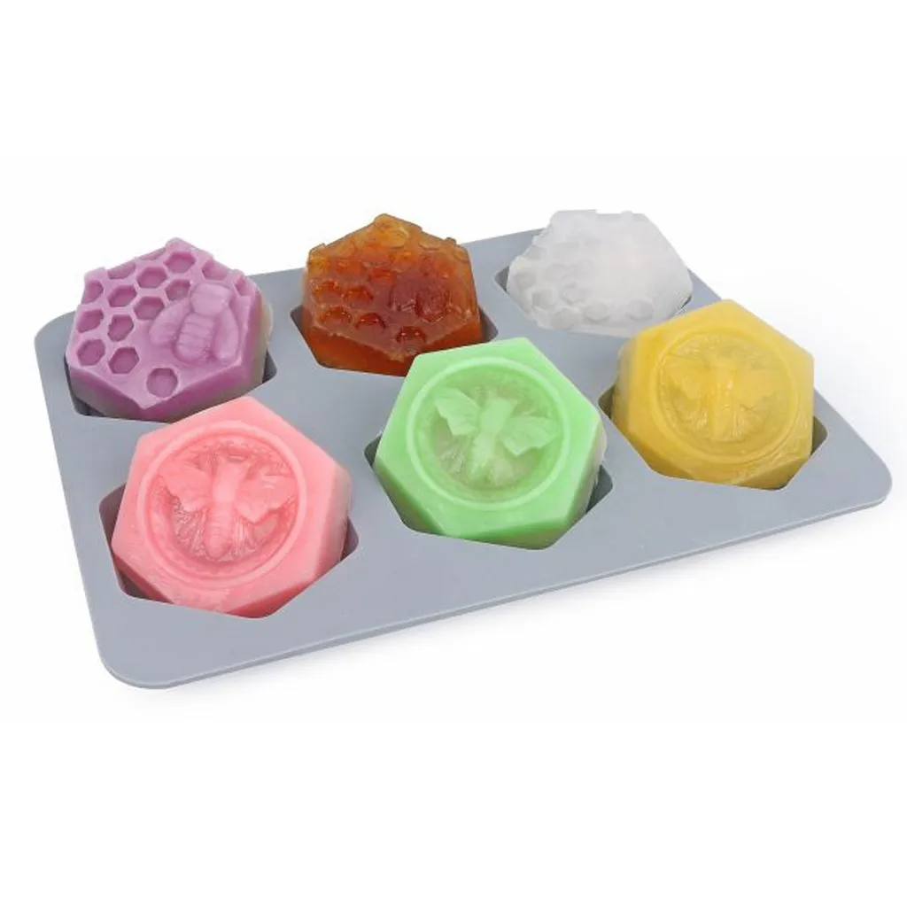 Силиконовая форма для выпечки торта мыла 3D товары шоколада с 6 отверстиями