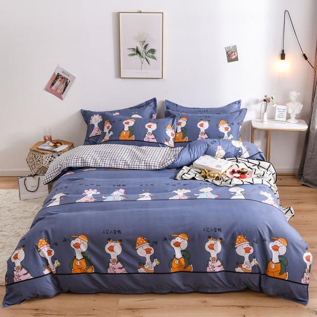 2020 New Product 1pc 100%Polyester Pastoral Style Flowers Colorful Printed Duvet Cover (pillowcases need order)