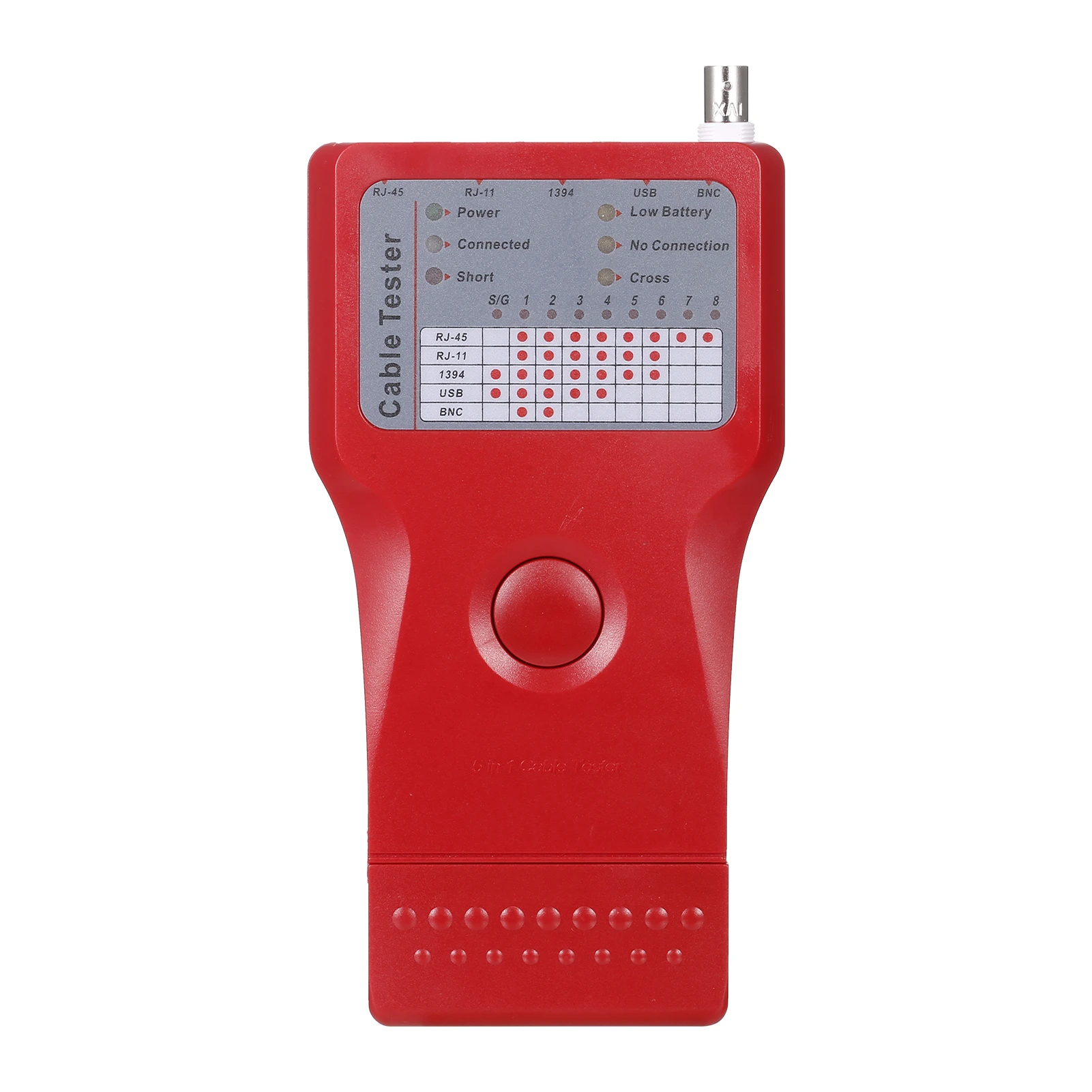 Tester with Remote Unit 5-In-1 Multi-Functional Network Cable Tester RJ45 RJ11 UTP STP BNC Cable Tester 1394 Line internet wire tester