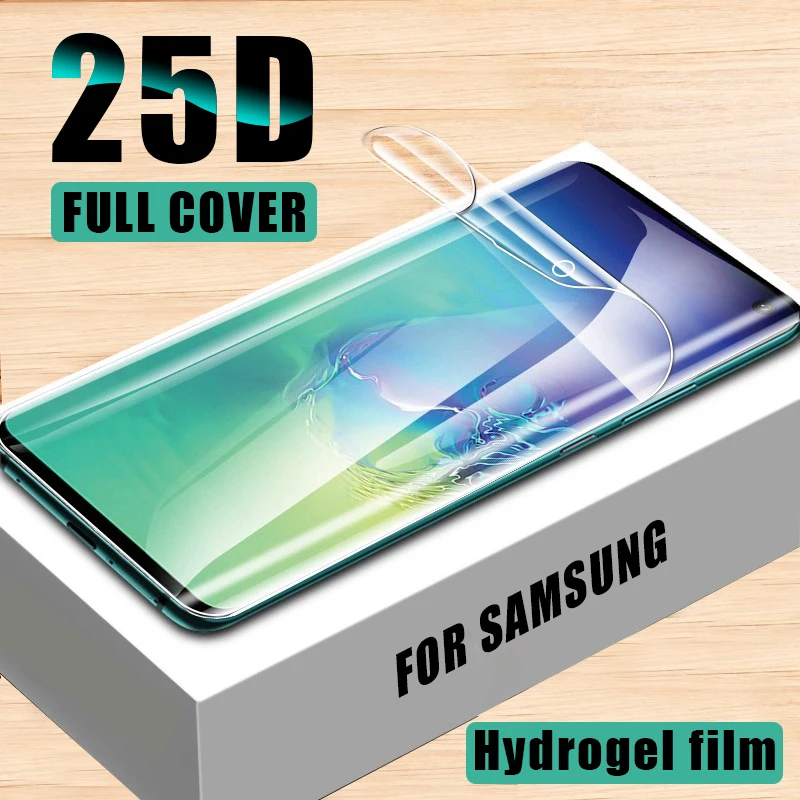 

25D Hydrogel Film For Samsung Galaxy S8 S9 S10 Plus Screen Protector For Galaxy Note 8 9 10 Plus S7Edge S10e Soft Film Not Glass