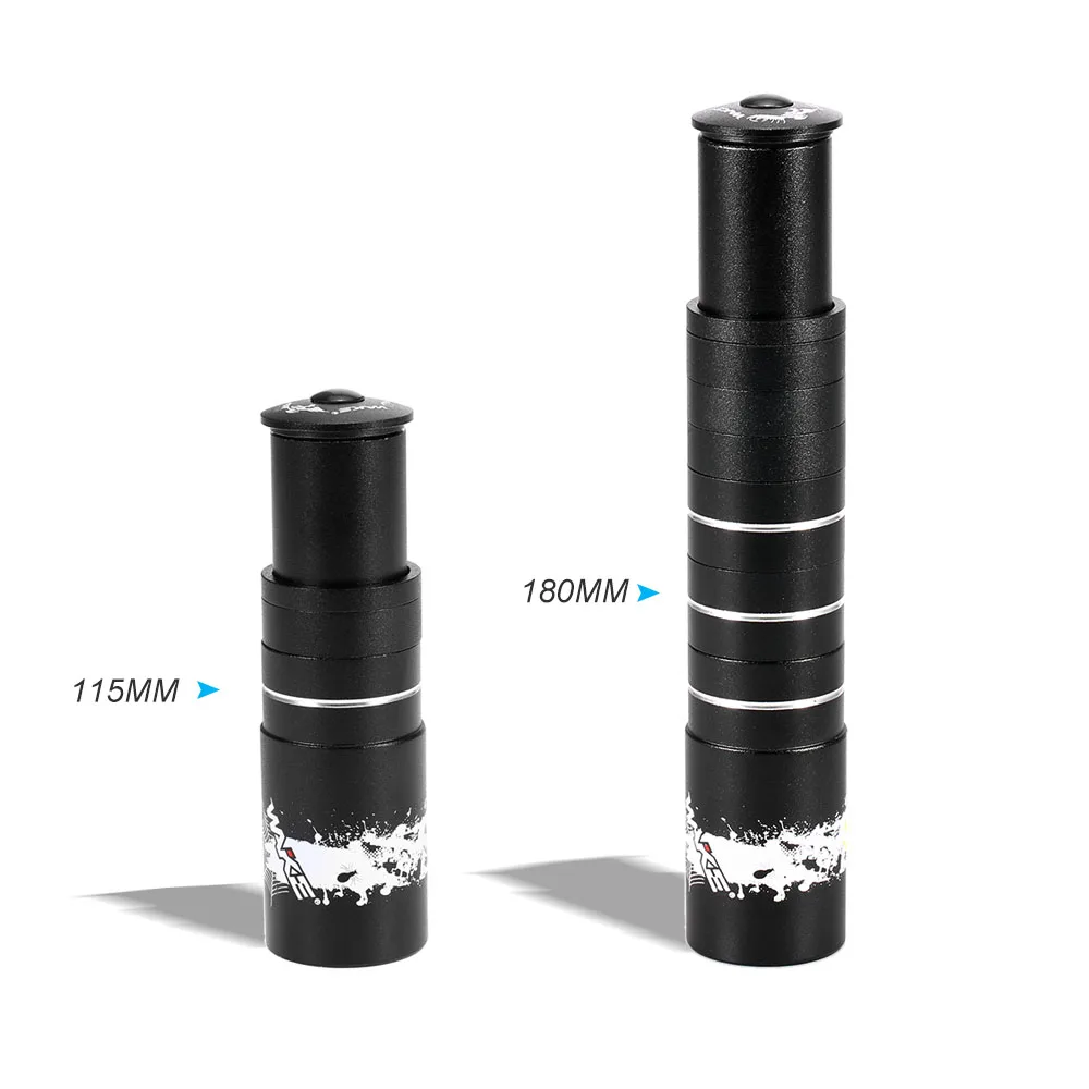 180mm Bike Fork Stem Riser Extender Extension Bicycle Cycling Bike Stem Head Up Raiser Handlebar Riser Adapter Aluminum Alloy