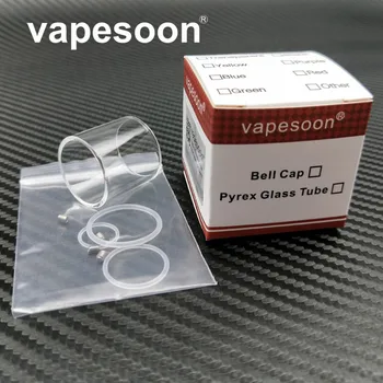 

2 Sets VapeSoon Replacement Pyrex Glass Tube With Seal O Ring Convex Extend Glass Tube Screw For Reload RTA 24mm Atomizer