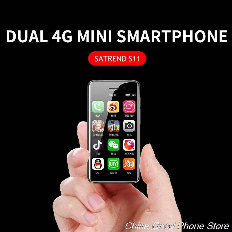 2G Ram 16G Rom маленький 4G Мини-смартфон S11 Android 7,1 мобильный телефон MTK6739 две sim-карты 3,2 дюймов мобильный телефон Google Play Store