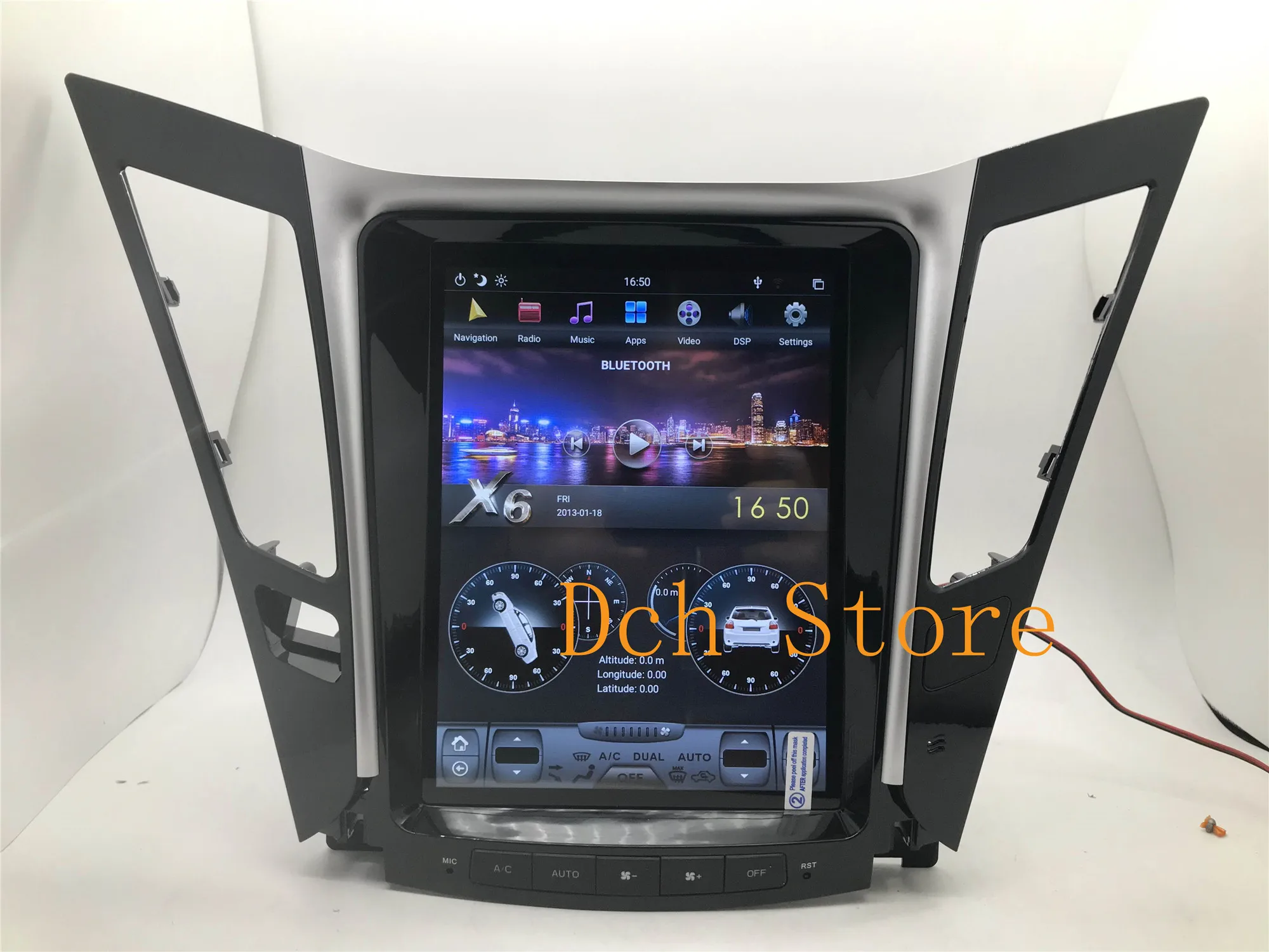 10 4 ''Tesla Style Android 9 0 автомобильный DVD плеер с GPS навигацией для Hyundai sonata 2012 2013 2014