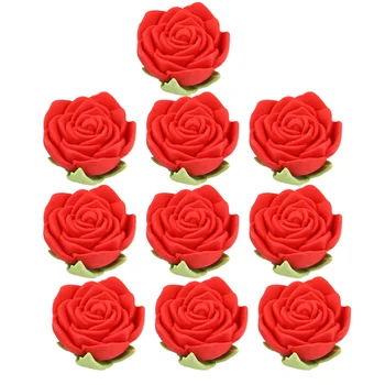 

16PCS Simulation Rose Styling Eraser Cute Creative Pencil Erasers Sets Stationery Eraser (Random Color)