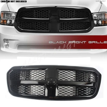 

Black Grille ABS Honeycomb Bumper Grill Mesh Grille For Dodge RAM 1500 2014 2015 2016 2017