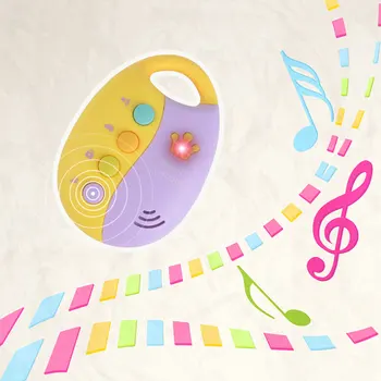 

Baby Rattles Set DIY Bed Bell Puzzle Music Car Colorful Key Toy Flash Music Smart Remote Control Several Car Sounds Baby Toys