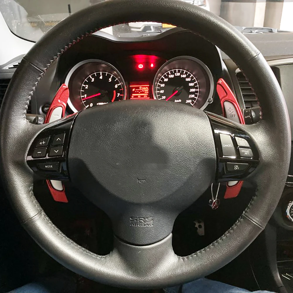 Car Steering Wheel Shift Paddle Extend Direct Gear Paddle Extension For Mitsubishi ASX Outlander Lancer Eclipse Cross Lancer carbon fiber paddle shift