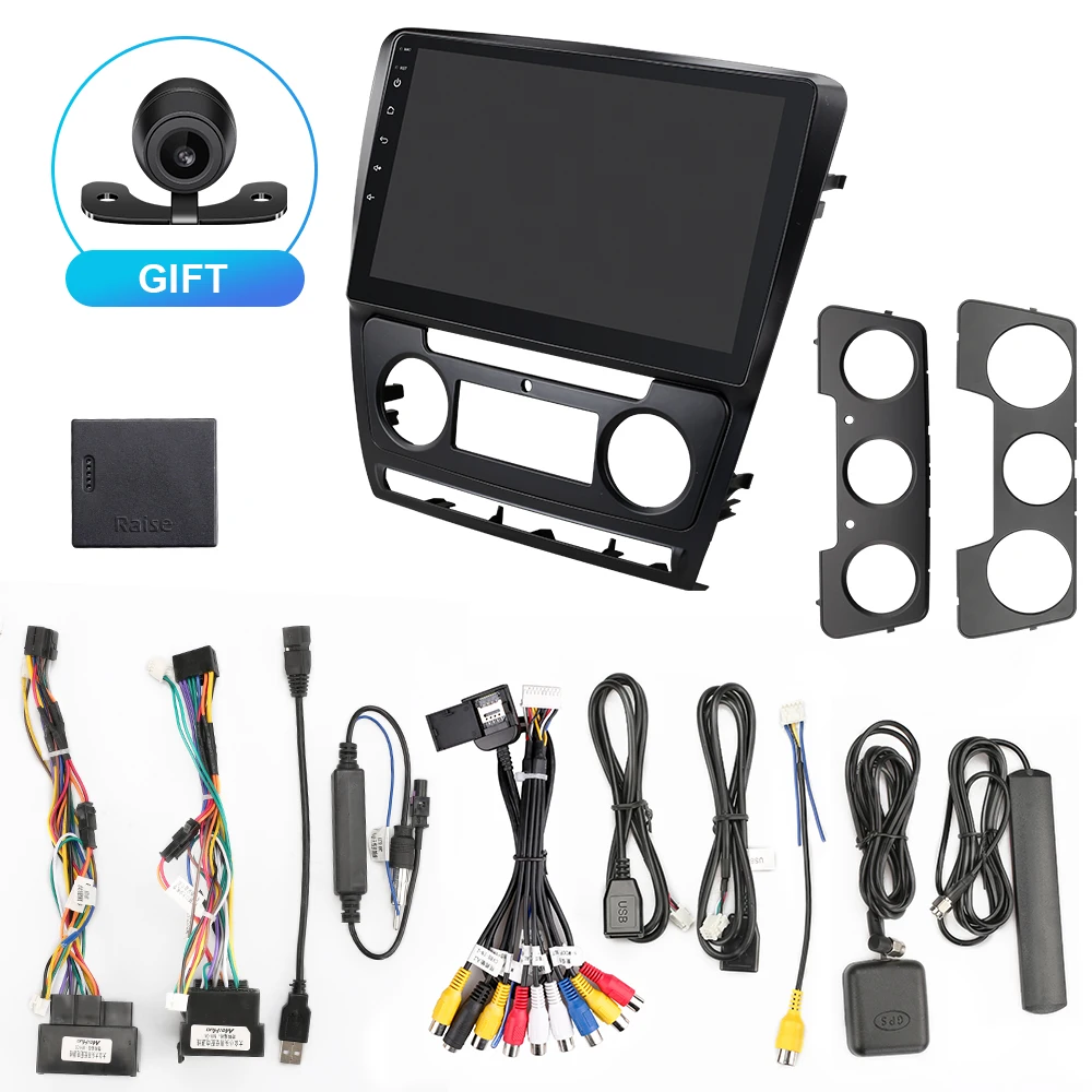 EBILAEN Car Multimedia Player For SKODA Octavia 2 2008-2013 A5 Android 10.0 Autoradio GPS Navigation DSP IPS Headunit Carplay