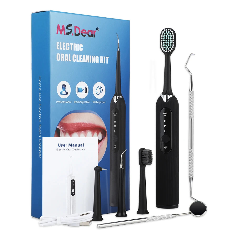 Ultrasonic Calculus Remover Electric Tartar Whitening USB Rechargeable Tooth Cleaner Oral Hygiene Tool | Бытовая техника