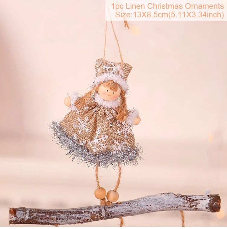 HUIRAN, Рождественская Кукла-ангел, подвеска, елочные украшения для дома,, натальные рождественские украшения, подарок для детей, год - Цвет: Ornament 20