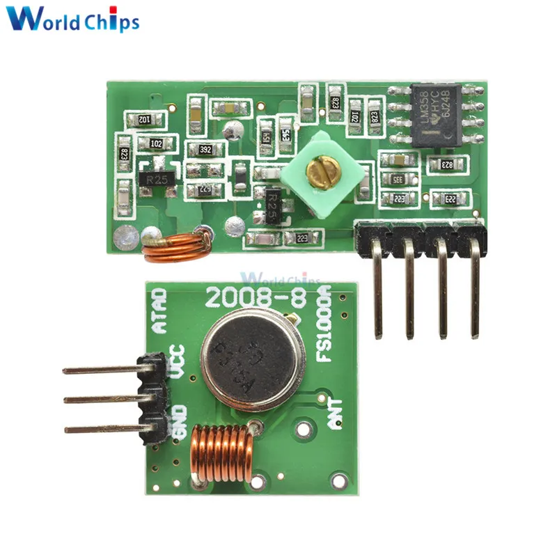 5 пар 433 мгц радиочастотный передатчик и приемник модуль связи комплект для ARM/MCU WL DIY 315 МГц/433 МГц беспроводной пульт дистанционного управления для arduino - Цвет: 315M