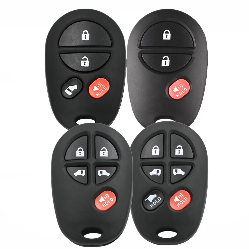 

WFMJ for Toyota Sienna Avalon Solara Highlander Sequoia Tacoma Tundra Keyless 3 4 5 6 Buttons Smart Key Shell Case Fob