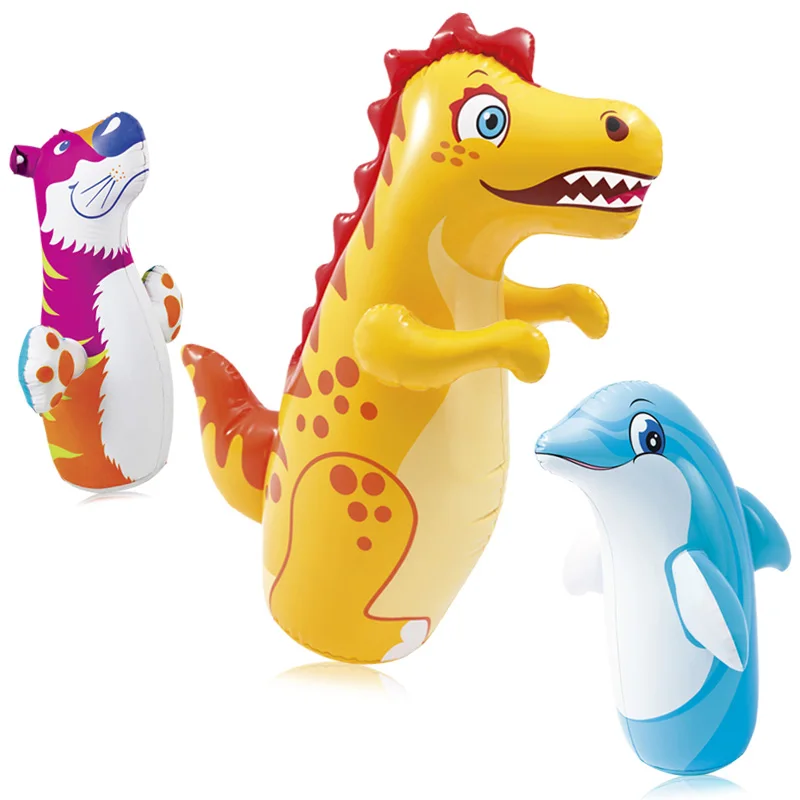 Надувная игрушка-неваляшка для детей 0-5 лет, большая развивающая игрушка, надувная игрушка-животное