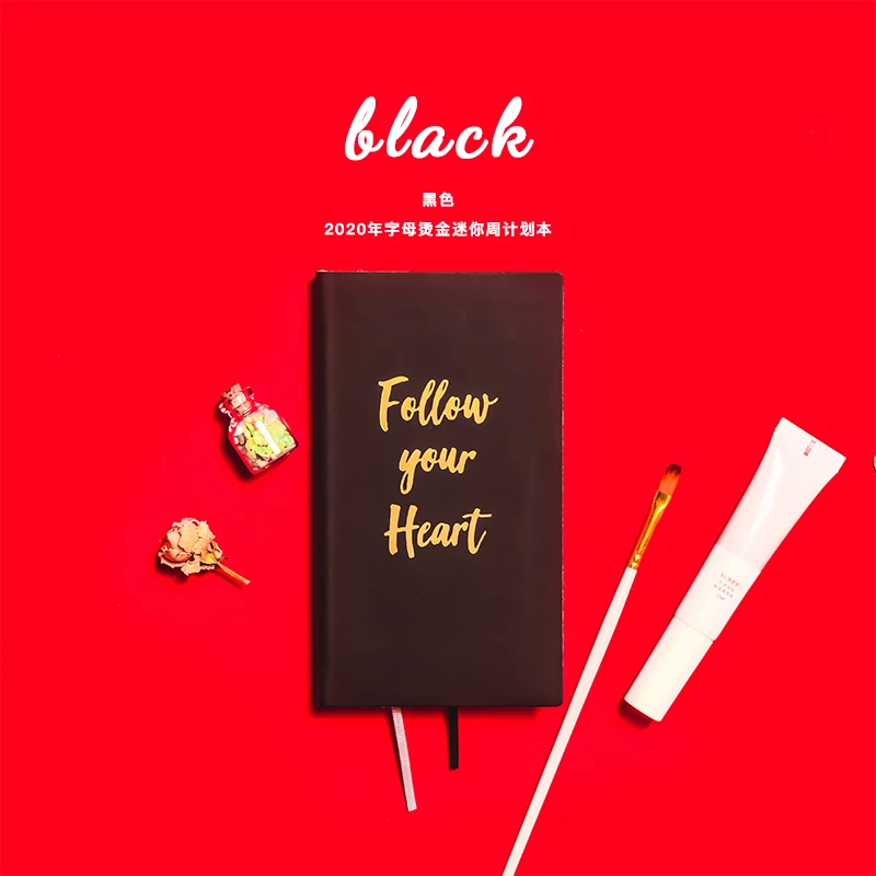 2020 A6 mini letter print portable daily planner notebook 365 days monthly yealy pocket agenda Pu cover planner 2020 A6 mini letter print portable daily planner notebook 365 days monthly yealy pocket agenda Pu cover planner