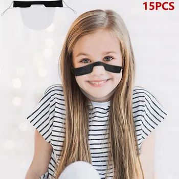 

15PCS Mini Mouth Shield Masks For Children Kids Transparent Pvc Mouth Mask Visible Expression Face Mask Mondkapjes Kinderen