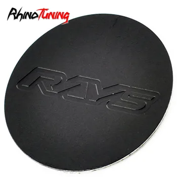 

4pcs 53mm Rays Emblem Stickers Car Wheel Center Hub Caps Covers ABS Badge Decal Logo Auto Styling Accessories
