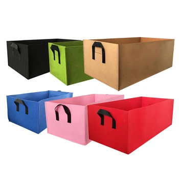 

1PC Rectangular Herb Vegetables Tomato Fruits Planting Grow Bags Garden Square Green Growing Bags Home Planting Gardening Tool