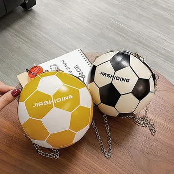 

Five Colors Fashion Football Bags For 2020 Small Chain Handbag Small Bag PU Leather Hand Bag Ladies Designer Crossbody Bags