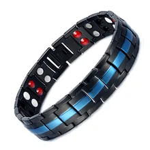 Магнитный FIR Биоэнергетический магнитный браслет для артрита человек очаровательный из нержавеющей стали аксессуары, браслеты