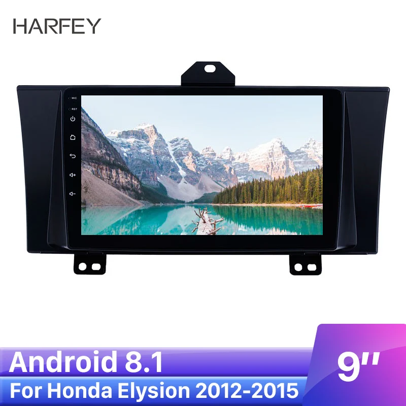 Автомобильный радиоприемник Harfey 9 дюйм Bluetooth GPS Android стерео 0 для Honda Elysion 2012 2015 HD