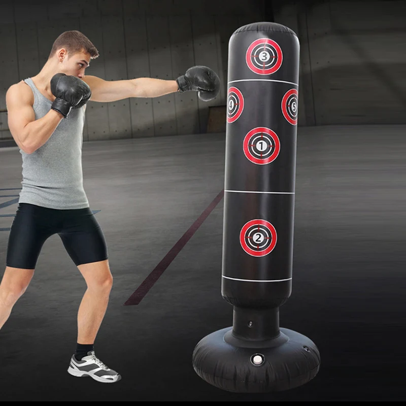 160cm Inflatable Boxing Bag Pvc Punching Bag Training Pressure Relief