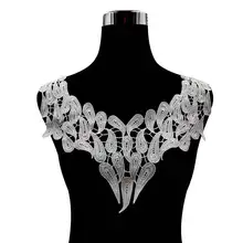 Emboidery воротник для шеи diy поддельные съемные воротники водорастворимые Женская бутоньерка трехмерные кружевные аксессуары