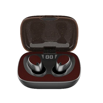 

ES02 TWS Waterproof Earphone Mini Bluetooth 5.0 Earphones True Wireless Headsets Press Earbuds for IOS/Android Phone LED Display