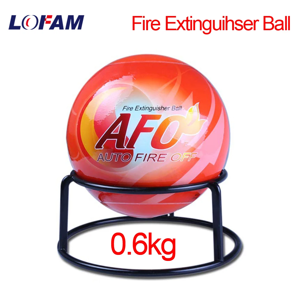 Fire Extinguisher Ball Dry Powder Automatic Fireball Cars Power Socket Distribution Box Wall Mounting Bracket 0.6KG