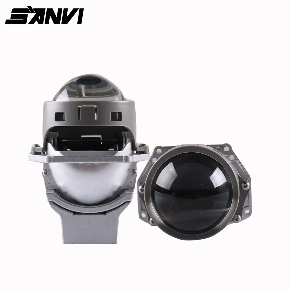 Sanvi R2 3 дюймовый автомобильный BI светодиодный объектив для проектора Headlioght 50 Вт 5500