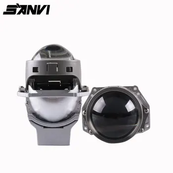 

Sanvi R2 3inch Auto BI led Projector Lens Headlioght 50W 5500K Car LED Projector Headlight with Dual chips Dual Reflectors