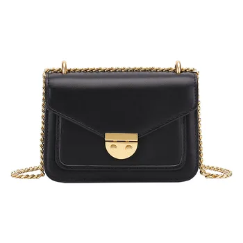 

Small Square Bag Small Women's Bag 2019 New Simple Fashion Color Matching Color Oblique Slung One Shoulder Chain Small Bag