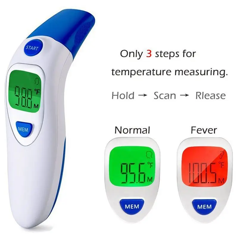 Детский Инфракрасный электронный цифровой термометр Бесконтактный ИК лоб младенческой уха измерения температуры диагностический инструмент