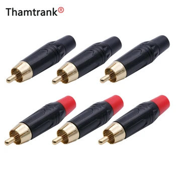 

100Pcs/50Pairs RCA connector Male Jack Female Plug Audio Video Wire Connector Adapter Nickelplated High Quality