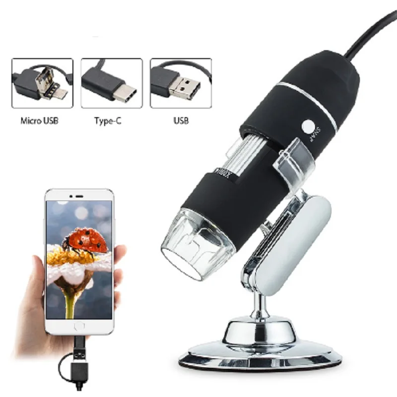 

3 in 1 Microscope Camera 1080P 1000X 8 LED Digital Microscope USB Endoscope Camera Video Photo WIFI Microscopio Magnifier