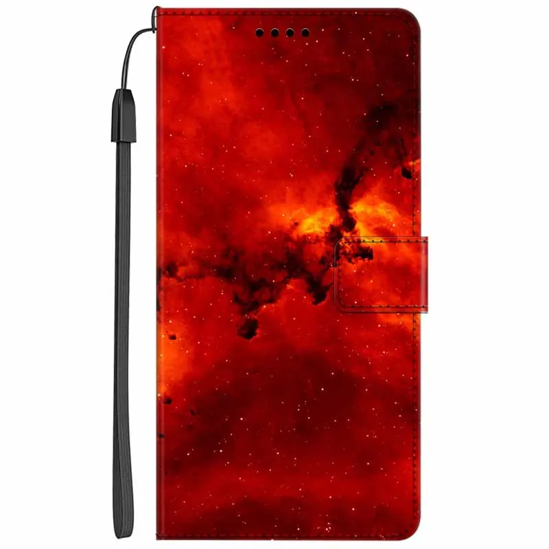 Elegant Leather Flip Wallet Case with Magnetic Closure