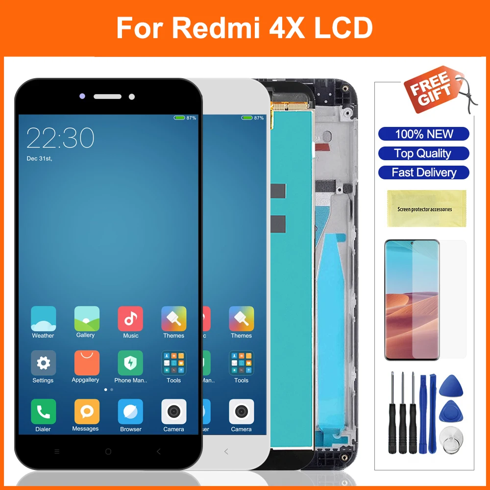 ЖК дисплей 5 0 дюйма для Xiaomi Redmi 4X Redmi4X сенсорная панель дигитайзер в сборе детали
