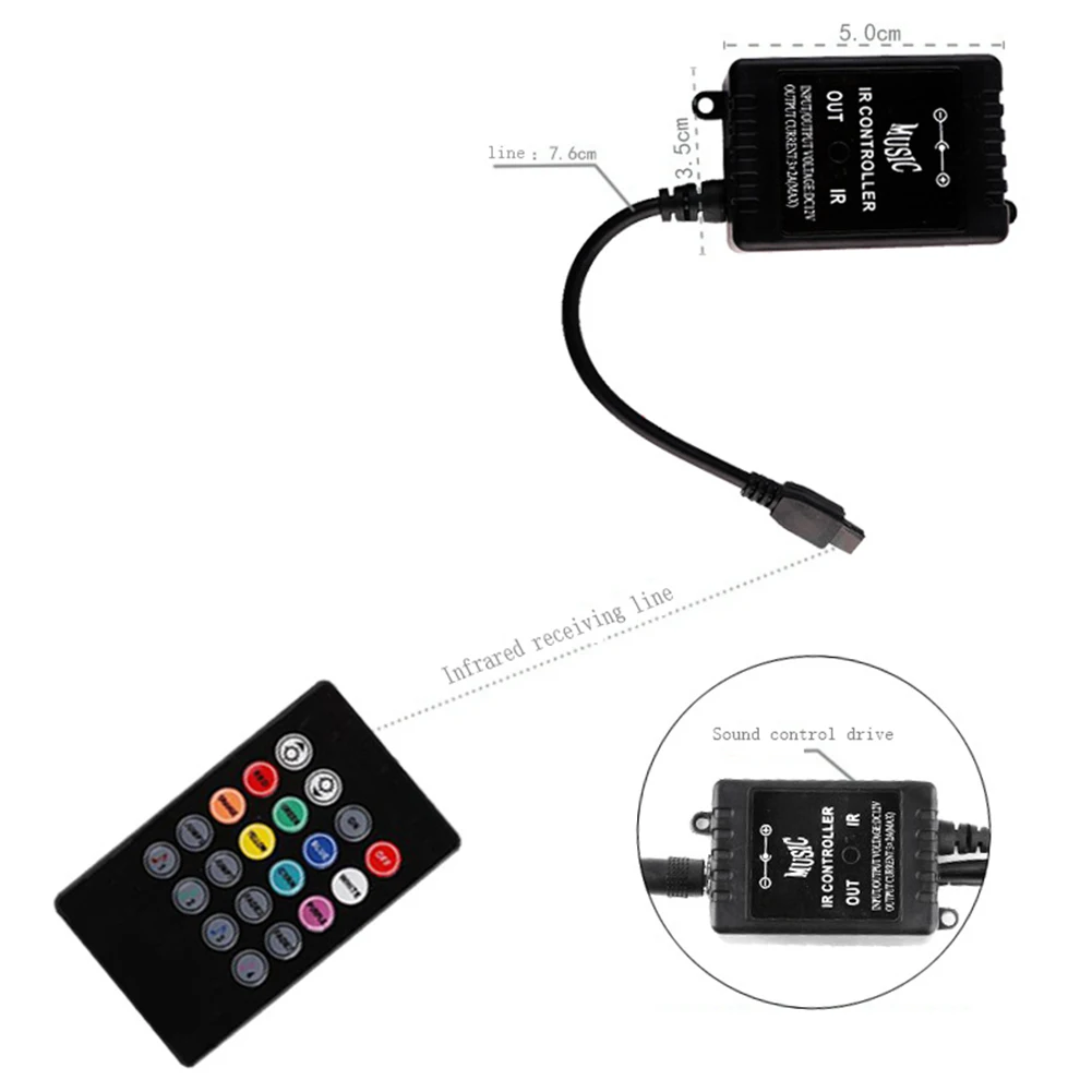 12Led автомобильная лампа нижнего освещения лампа с рассеянным светом с Usb/беспроводным пультом дистанционного управления/музыкальным управлением/несколькими режимами автомобильных внутренних декоративных огней