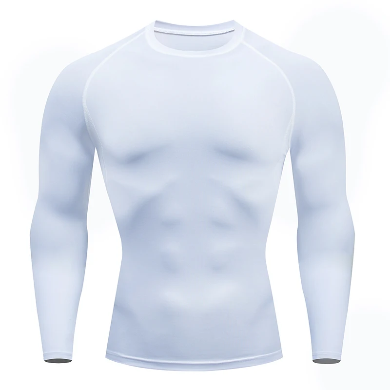 Herren Kompression Funktionsshirt Sports Gym Fitness T-Shirt Joggen Muskelshirt 