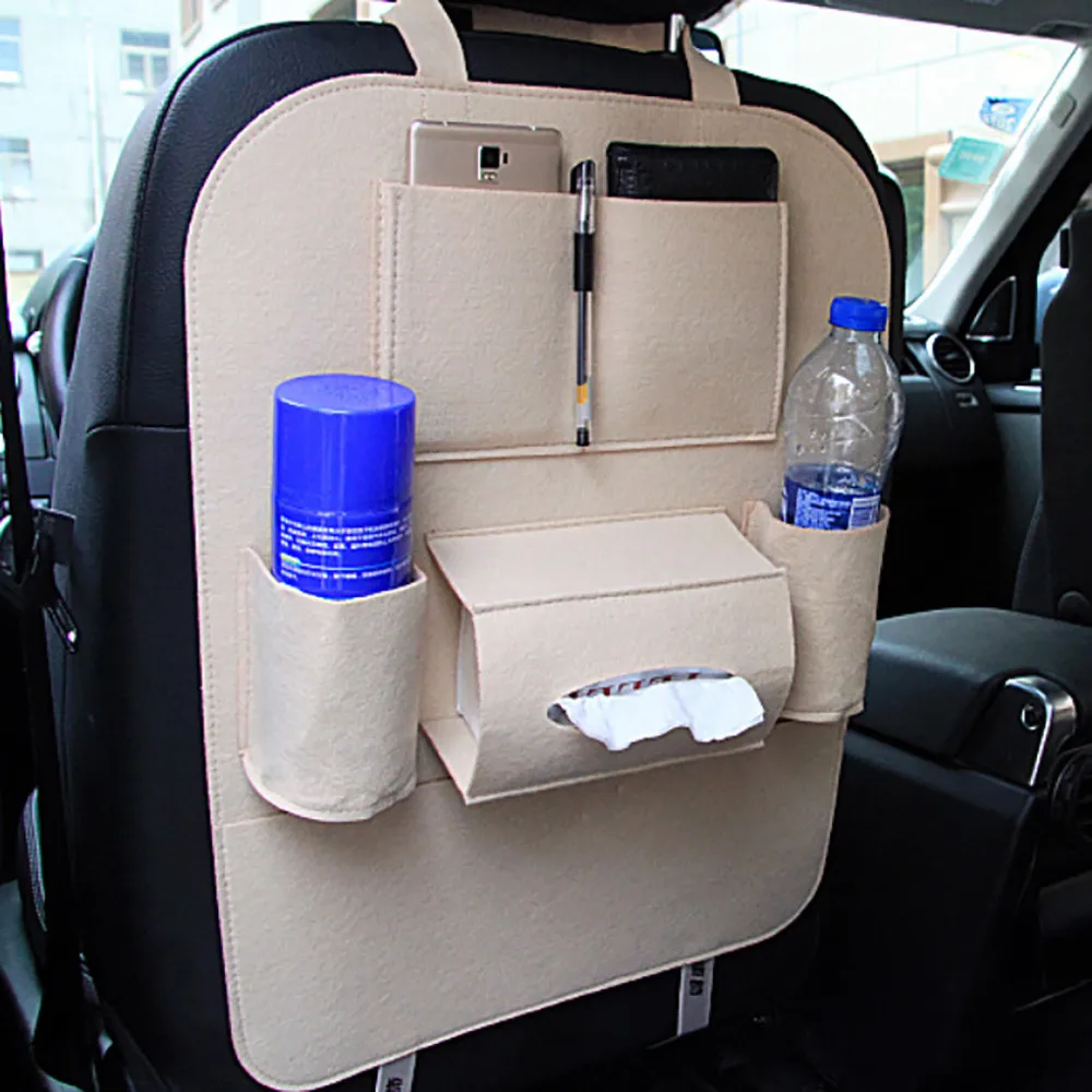 

1PC Storage Bag Organizer Holder Back Seat Organizer Car Seat Back Multi-Pocket Storage Bag Holder Accessory Black