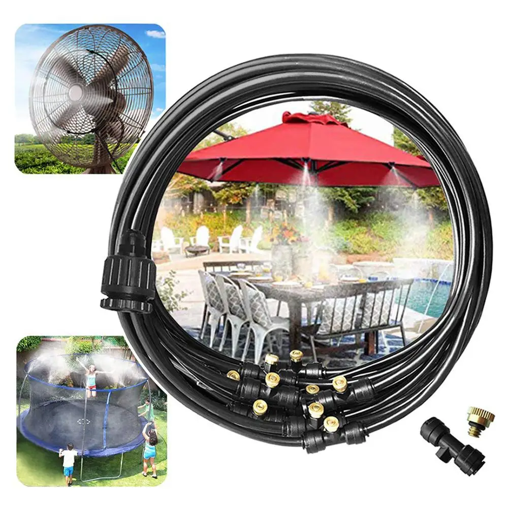 Kit de sistema de enfriamiento de nebulización al aire libre parágrafo invernadero jardín Pátio anillo de agua irrigación Senhor Líne