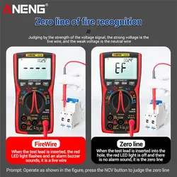 ANENG Digital Multimeter 6000 Counts Professional True RMS Analog Tester Multimetro DIY Transistor Capacitor NCV Testers Blue
