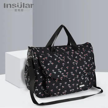 

Beautiful Waterproof Shoulder Multi-functional Diaper Bag Large Capacity Mother And Child Diaper Bag Mommy Bag-Washed