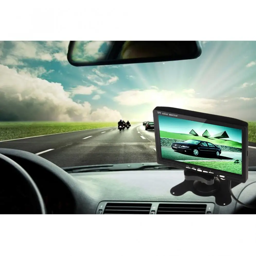 TFT lcd 2-канальный автомобильный подголовник монитор+ 420TVL 135 ° CMOS ночного видения номерной знак Автомобильная камера заднего вида+ беспроводной передатчик приемник