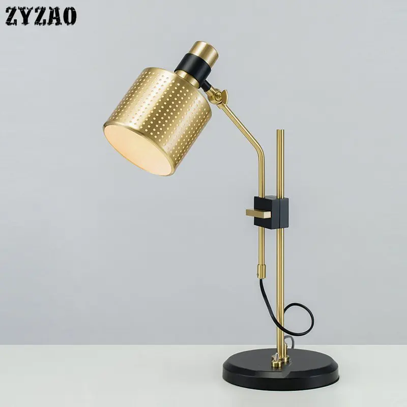 

Postmodern Metal Style Led Desk Lamp Nordic Designer Creative Table Lamp Living Room Study Besroom Personality Simple Desk Lamps