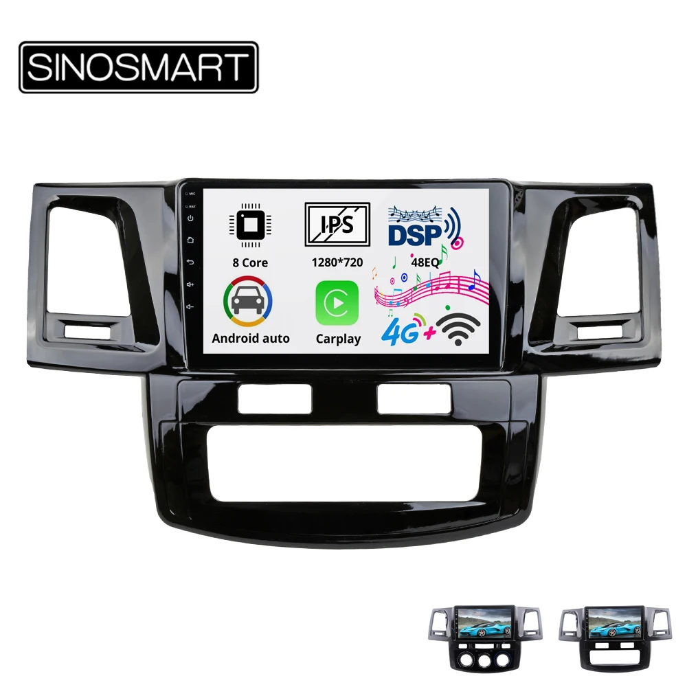 Sinosmart 8 сердечника DSP IPS/QLED 2.5D экран автомобильный gps радио навигации плеер для