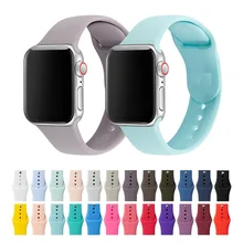 Ремешок для Apple Watch 38 мм 40 мм 42 мм 44 мм силиконовый ремешок IWatch Замена для Apple Watch серии 4,3, 2 38 мм 44 мм 81009