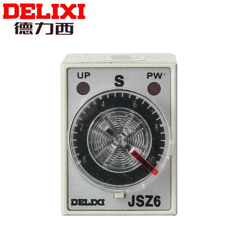 Delixi Jsz62 H3y-2 Relé de Tempo St6p Relé de Atraso de Potência Temporizador 380 v 220 v 24 v com Soquete